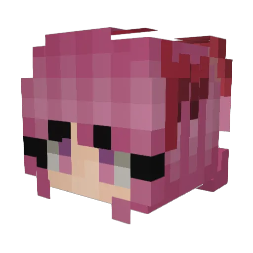 PersonTrafic Minecraft avatar head, 3D render