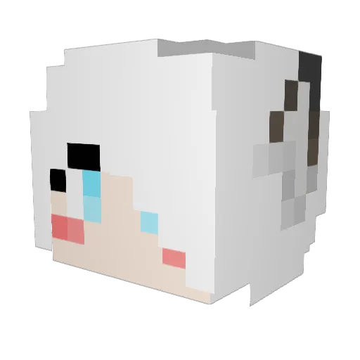 Persona2242 Minecraft avatar head, 3D render