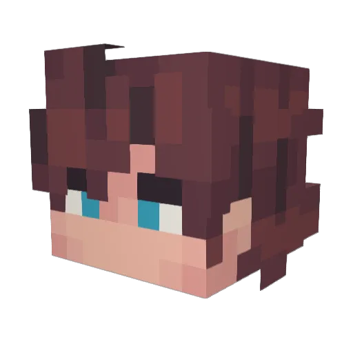 PersonaMil Minecraft avatar head, 3D render