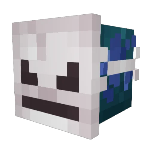 Personal Minecraft avatar head, 3D render