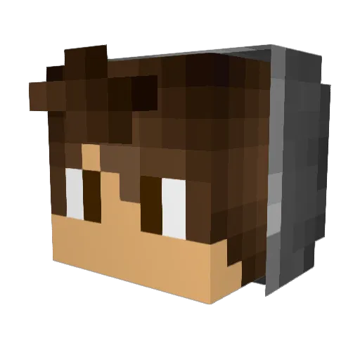 PersonalWave542 Minecraft avatar head, 3D render