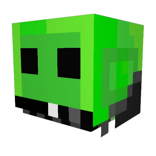 Personblobb Minecraft avatar head, 3D render