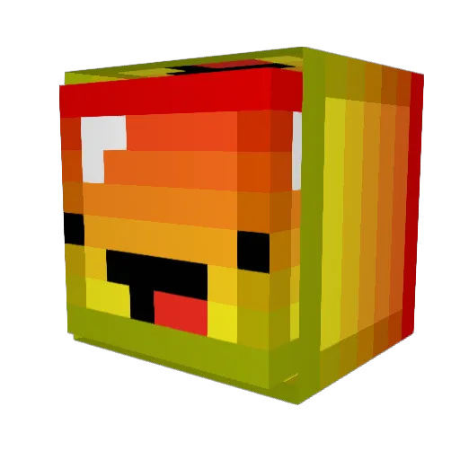 PersonifyFC Minecraft avatar head, 3D render
