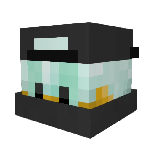 Persyz Minecraft avatar head, 3D render