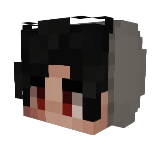 Perunggu Minecraft avatar head, 3D render