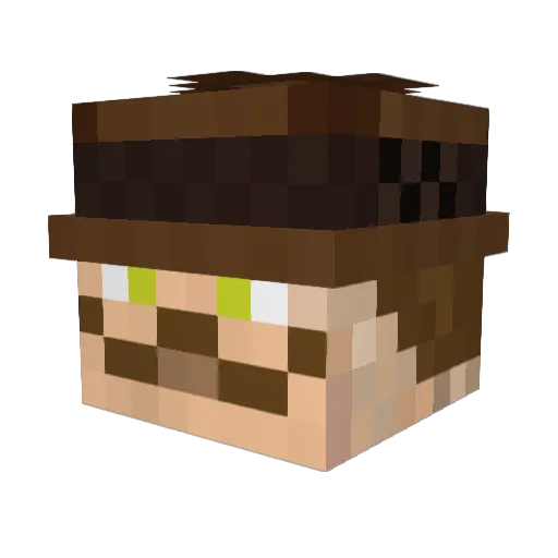 PeruvianS4t4N Minecraft avatar head, 3D render