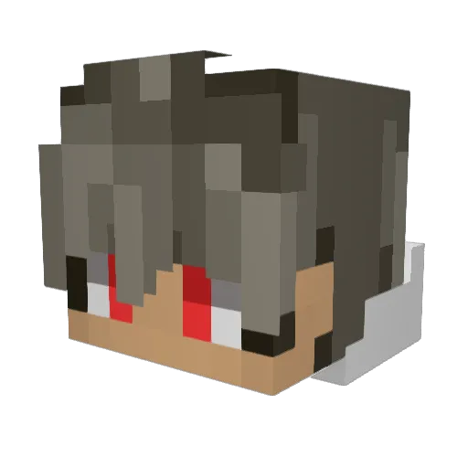 PervySag3 Minecraft avatar head, 3D render