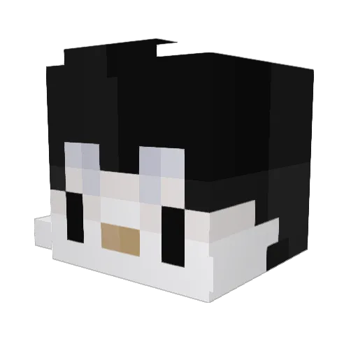 Perxival Minecraft avatar head, 3D render