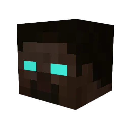 Pescal Minecraft avatar head, 3D render
