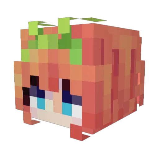 Pesho69420 Minecraft avatar head, 3D render