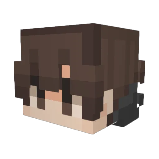 Peshosho69 Minecraft avatar head, 3D render