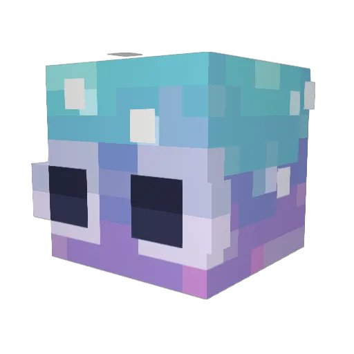 PeskaoFr Minecraft avatar head, 3D render
