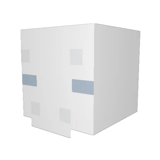 Peskly_019 Minecraft avatar head, 3D render