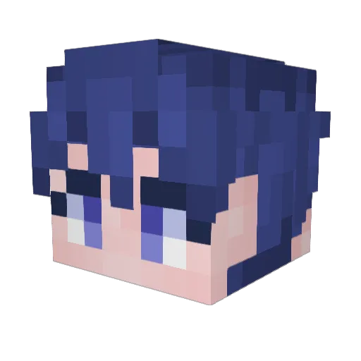 PeskyB1rb Minecraft avatar head, 3D render