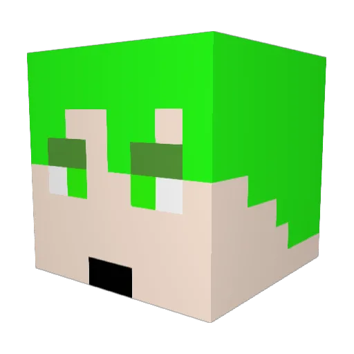 Peslyomi Minecraft avatar head, 3D render