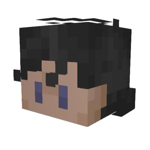 PesoP0ggy Minecraft avatar head, 3D render