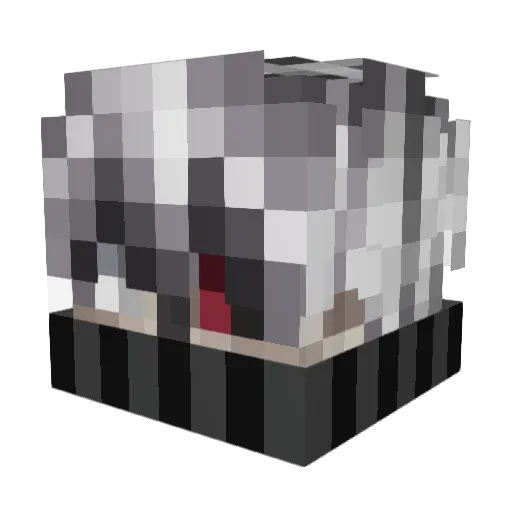 Pespiration Minecraft avatar head, 3D render