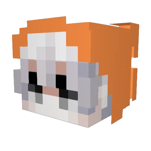 Pessovo Minecraft avatar head, 3D render