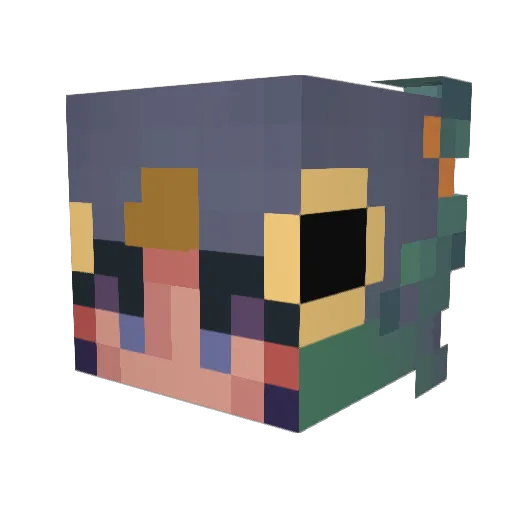 Peste_Negra69 Minecraft avatar head, 3D render