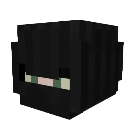 Pestiez Minecraft avatar head, 3D render