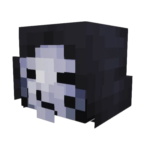 Pestimizt Minecraft avatar head, 3D render