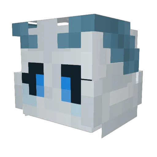 Pesto59 Minecraft avatar head, 3D render