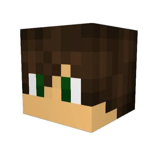 Pestyn Minecraft avatar head, 3D render