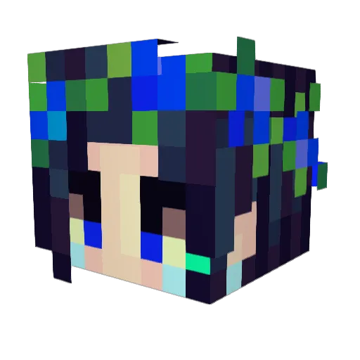 Peta_ras Minecraft avatar head, 3D render