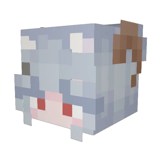 PetaldreamEitr Minecraft avatar head, 3D render