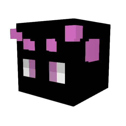 Petali_ Minecraft avatar head, 3D render