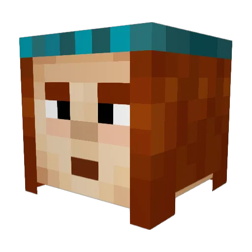 Petar170 Minecraft avatar head, 3D render
