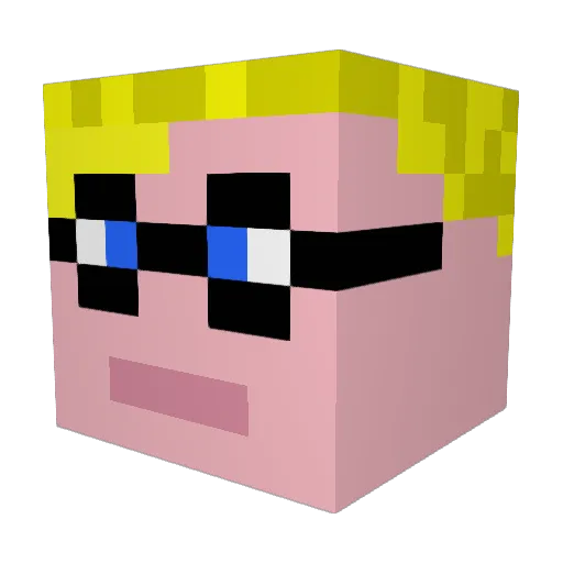 Petar40 Minecraft avatar head, 3D render
