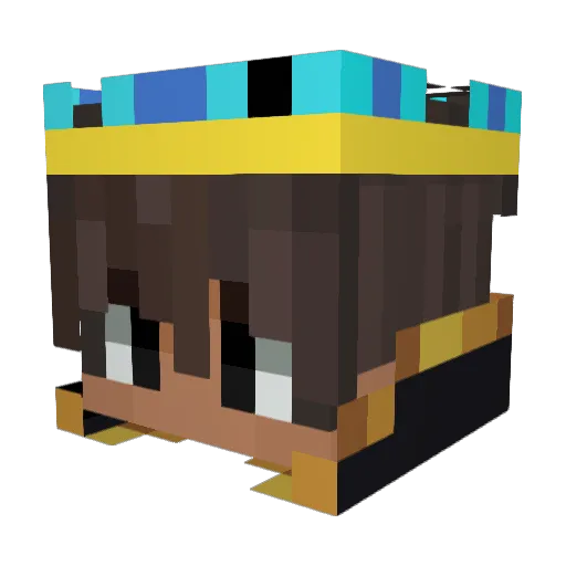 PetarS8 Minecraft avatar head, 3D render