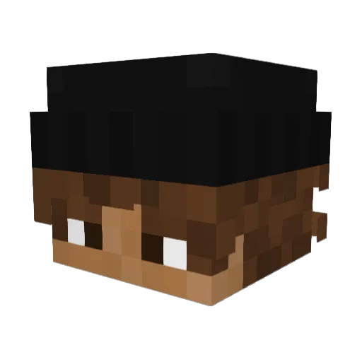 PetarXW Minecraft avatar head, 3D render