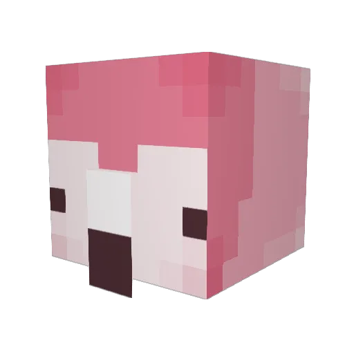 PetatoChip Minecraft avatar head, 3D render