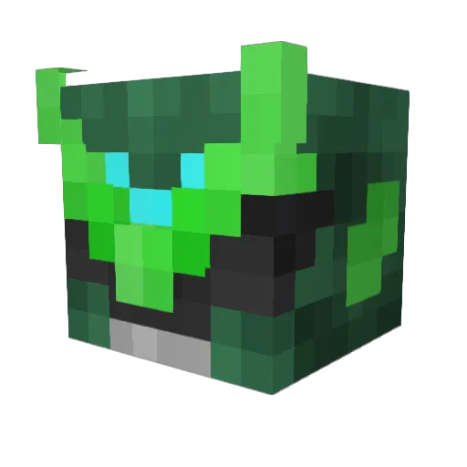 PeteKaka Minecraft avatar head, 3D render