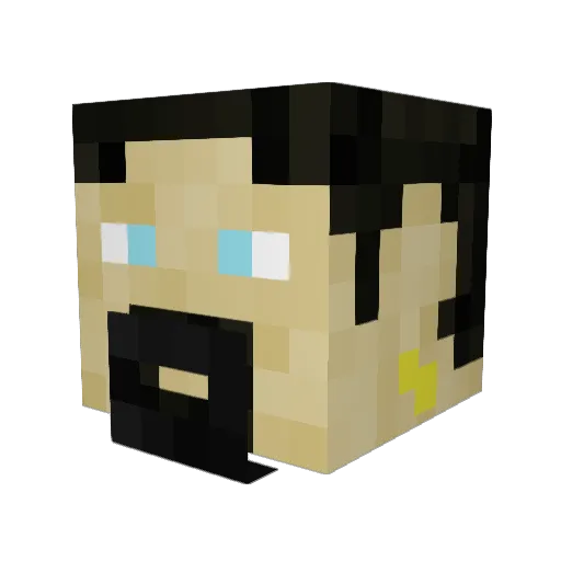 PeteTheFleet Minecraft avatar head, 3D render