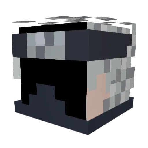 Pete_Hering Minecraft avatar head, 3D render