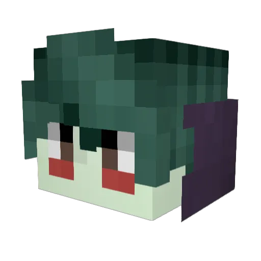 Petelguese Minecraft avatar head, 3D render