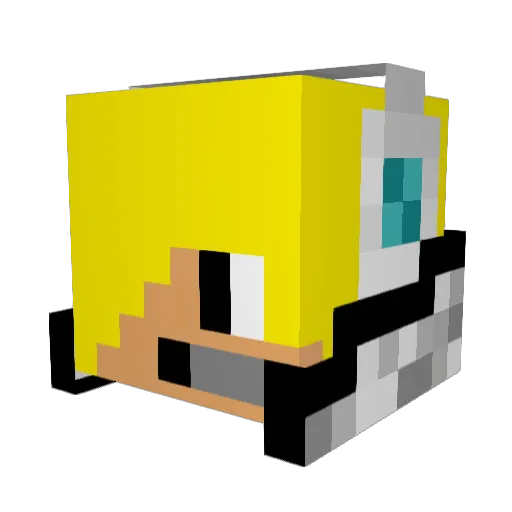 Peter5588 Minecraft avatar head, 3D render