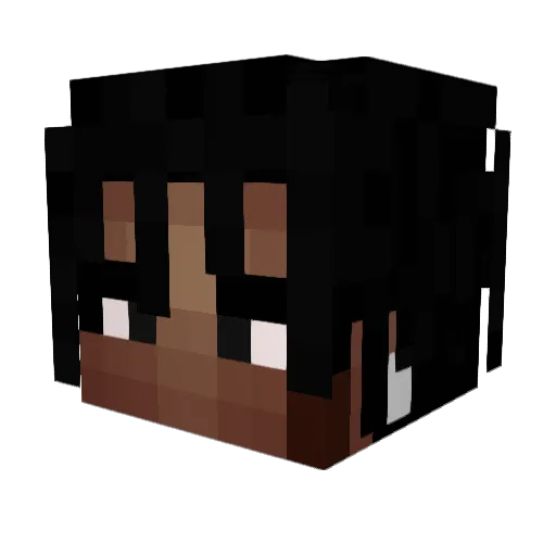 PeterAbi Minecraft avatar head, 3D render