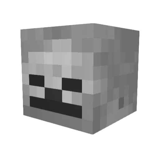 PeterBoom Minecraft avatar head, 3D render