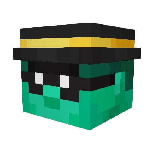 PeterBorrachiin Minecraft avatar head, 3D render