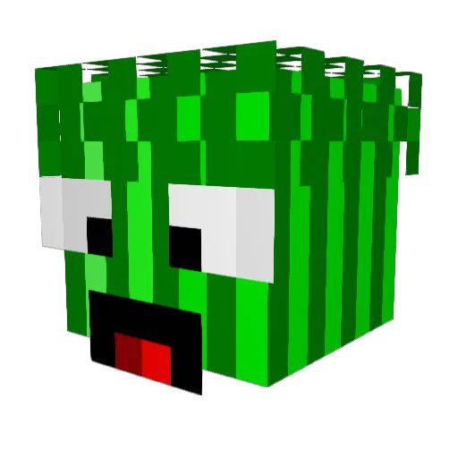 PeterBoss Minecraft avatar head, 3D render