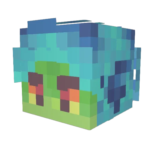 PeterElSabio Minecraft avatar head, 3D render