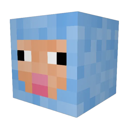 PeterGriffinLOL Minecraft avatar head, 3D render