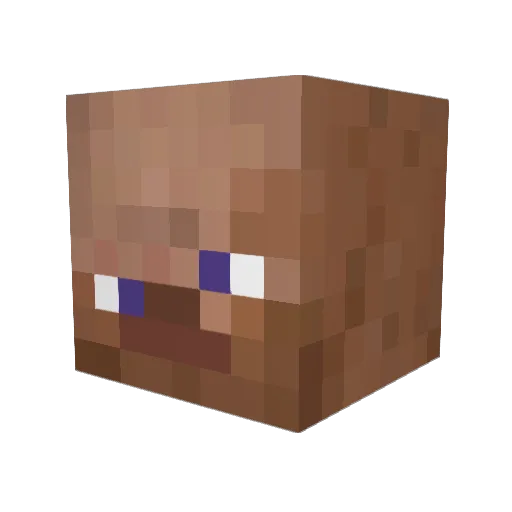 PeterHmm Minecraft avatar head, 3D render