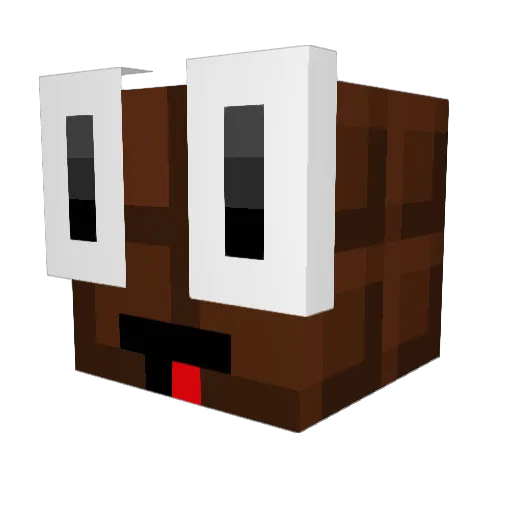 PeterJVooren Minecraft avatar head, 3D render