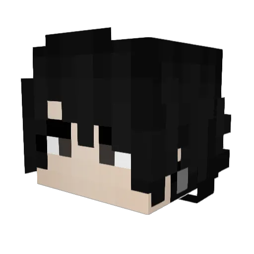 PeterMxrphy Minecraft avatar head, 3D render
