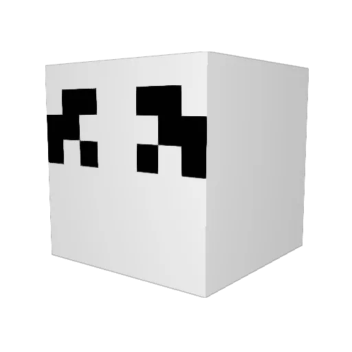PeterNyaora69 Minecraft avatar head, 3D render